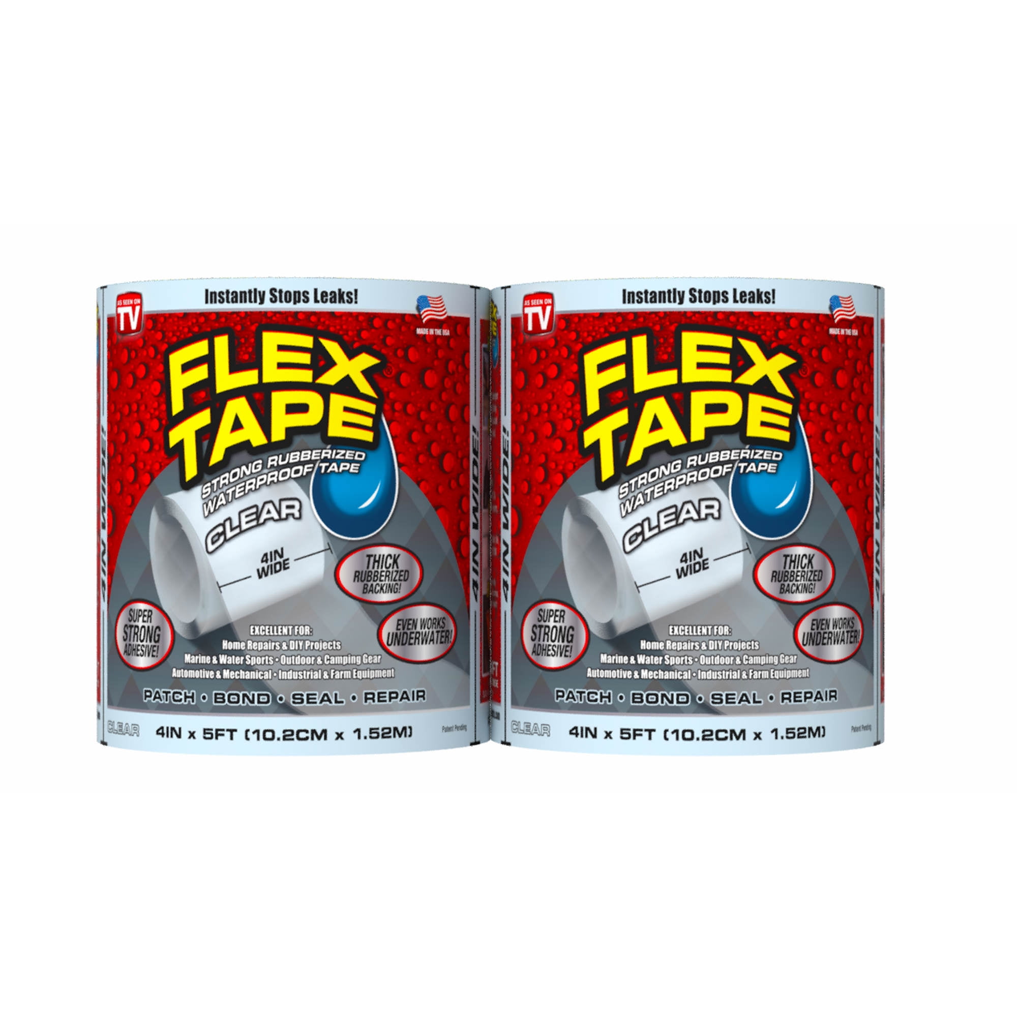 FLEX TAPE Clear, 2 pk.