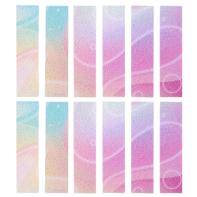 12Pcs Sensory Strips for Desk Textured Sensory Stickers Decorative Printing Calming Strips Sensory Stickers