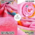 thumbnail image 3 of Zulay Kitchen Double Sided Round Pink Donut Blanket, Novelty Blanket Throw - 47 Inch, 3 of 7