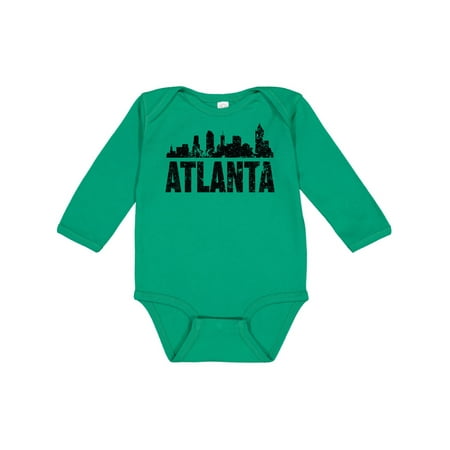 

Inktastic Atlanta Skyline Grunge Gift Baby Boy or Baby Girl Long Sleeve Bodysuit
