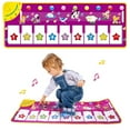 thumbnail image 2 of LGHDIWN Kids Musical Piano Mats, Musical Toys Baby Floor Piano Keyboard Mat Carpet Animal Blanket Touch Playmat Early Education Toys for 1 2 3 4 5 6+ Year Girls Boys Toddlers, 2 of 6