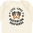 thumbnail image 4 of Inktastic Live Love Australian Shepherds Boys or Girls Long Sleeve Baby Bodysuit, 4 of 5