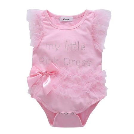 

Adarl Infant Baby Girls Bow-knot Lace Tutu Romper Dress 0-12M