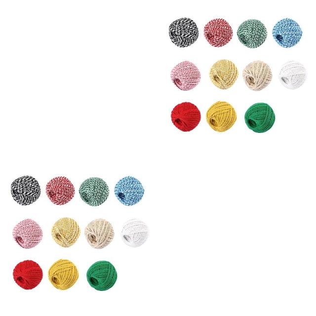 Matsuzay Cotton Thread Weave Socks Clothes Clothing Tool Colored Sewing Wires Practicing Rope Prop Teaching for Beginners DIY Ropes Type1 NO1