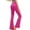 Hot Pink, variant on Lovskoo High Waisted Push Up Yoga Pants Women Solid Color Micro Flare and Hip Lifting Exercise Fitness Hot Pink