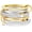 5 Rings Gold & Silver, variant on 18K Gold Plated Stackable Rings for Women, Silver and Gold Mixed Metal CZ Ring Set, Dainty Non-Tarnish Linked Bands for Engagement, Wedding, Birthday, Gifts