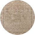 thumbnail image 1 of Ahgly Company Indoor Round Mid-Century Modern Dark Almond Brown Oriental Area Rugs, 8' Round, 1 of 6