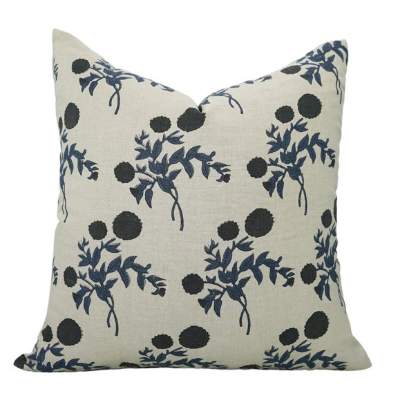 Premium Handmade Pure Linen Pillow Covers By Fabdivine, 12X20, Gulab