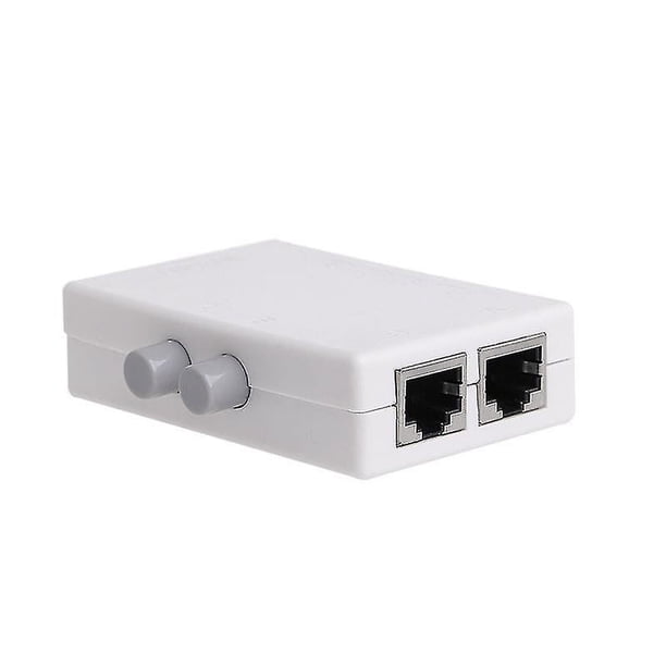 Mini 2 Port Ab Manual Network Sharing Switch Box 2in1/1in2 Rj45 Network ...