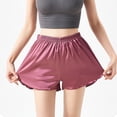 thumbnail image 6 of ZenCart Women Lounge Pajama Shorts Stretchy Ruffles Hem Sleep Bottoms Breathable Casual Sportswear Shorts for Home Yoga Daily Wear, 6 of 8