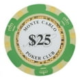 thumbnail image 5 of Brybelly CPMC-25 Monte Carlo 14 Gram Poker Chips (25 Pack)-$10, 5 of 8