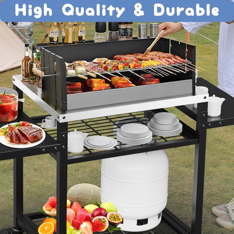 G Taleco Gear Outdoor Grill Table, Stainless Steel photo 3