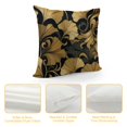 thumbnail image 4 of RUIYC Floral Ginkgo Leaves Pillow Covers, Pillow Cover Cushion Case for Bed Couch Sofa Farmhouse Decorative, 1 Pcs, 4 of 5