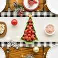 thumbnail image 4 of Camino de mesa con diseño artoide, color acuarela, diseño de búfalo, diseño navideño, 4 of 7