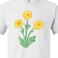 thumbnail image 4 of Inktastic Yellow Buttercup Flowers T-Shirt, 4 of 5