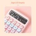 thumbnail image 3 of Calculator,Round Button Candy D Suitable Display Round Office Kids Lcd Display Purple Button Cute Kids - Round 12 Button, 3 of 6