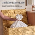 thumbnail image 6 of Best Choice Products Large Storage Basket w/ Separate Lid, Washable Sectioned Liner Bag  - Natural, 6 of 10