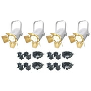 4) Chauvet DJ EVE TF-20 LED Par Wash Stage Theatre Fresnal Display Lights+Clamps