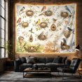 thumbnail image 6 of Songbirds Among Nests and Flowering Branches, Peaceful Watercolor for Nature Lovers, Avian Garden Decor, Housewarming Gift, Tapestry Wall Hanging for Bedroom and Living Room, 6 of 7