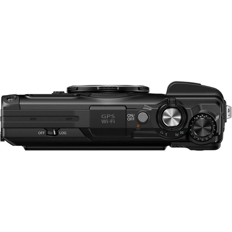 Camera, Olympus Megapixel 12 OM SYSTEM Black TG-7 Compact