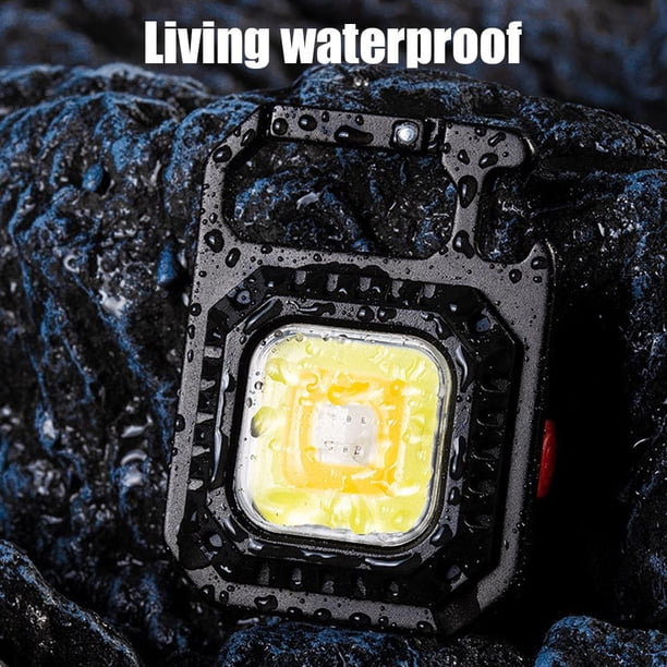 Linterna de bolsillo a prueba de agua 500LM 500mAh Mini llavero linterna abrebotellas FLhrweasw Nuevo