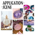 thumbnail image 2 of 6pcs Nail Art Palette Nail Art Polish Mixing Palette 3 Color Gel Display Board Golden Edge Resin Manicure Display Gel Color Drawing Display for Nail Salon Home Use, 2 of 7