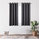 thumbnail image 2 of FlkwoH Cortinas Opacas con Aislamiento Térmico Antifrío, 117x138 CM (Ancho x Alto), Diseño Moderno con Ojales, Cortinas para Salón y Dormitorio, Gris Oscuro, 2 Piezas, 2 of 5