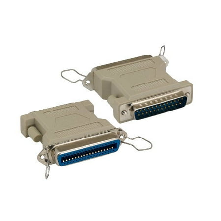 Db25 Male Db25 Female Kentek DB25 25 Pin Male to CN36 36 Pin Female, Male to Female M/F Molded Centronics Parallel Printer Adapter Gender Changer Coupler RS-232 SCSI ()