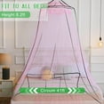 thumbnail image 3 of VISATOR Mosquito Net Bed Canopy for Girls,King Canopy Bed Curtains Queen Size from Ceiling,Dome Mosquito Netting Bed Tent Twin Girls Canopy Bed Decor for Baby Crib,Kid Bed and Adult Beds (Pink-Dome), 3 of 15