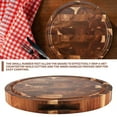 thumbnail image 6 of Wood End Grain Cutting Boards Wooden Butcher Block Meat Thick Board Round Chopping, 6 of 6