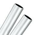 thumbnail image 1 of Tubo redondo de aluminio 6063 de 250 mm en paquete de 2, 23 mm ID 27 mm OD, tubería de aluminio sin costura para manualidades DIY [0.91x1.06x9.8IN], 1 of 7