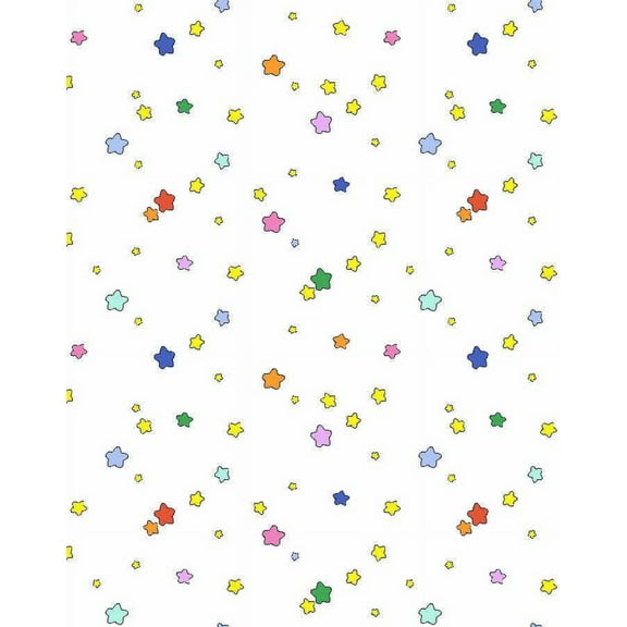 Shooting Stars Removable Vinyl Wallpaper by Barbie - Multi White