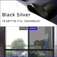 thumbnail image 2 of One Way Window Privacy Film, Window Tint for Home, Reflective Heat Control Sun Blocking Anti UV See Out Not in Glass Door Covering Tinting Film, 20 in X118in, 2 of 6