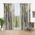thumbnail image 1 of Designart 'Detailed Onyx Composition' Mid-Century Modern Curtain Panel, 1 of 4