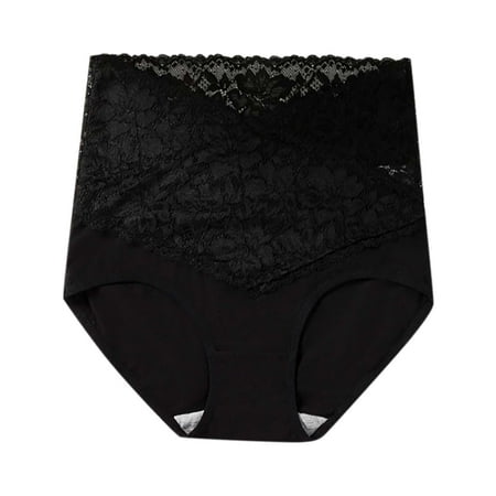 

qipaqil Women 100% Cotton Sexy Lace Traceless Abdominal And Hip Lifting Briefs