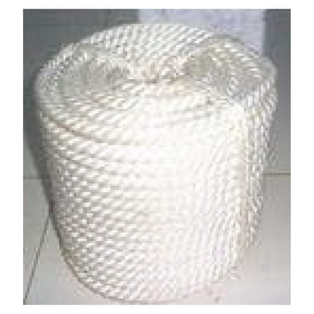 1/2" x200' Twisted 3 Strand Anchor Rope with Thimble White
