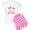 With Pink Pant, variant on CafePress - Class Of 2027 Girls Graduation Women's Light Pajam - Women's Short Sleeve Print T-Shirt and Pants Light Cotton Pajama Set