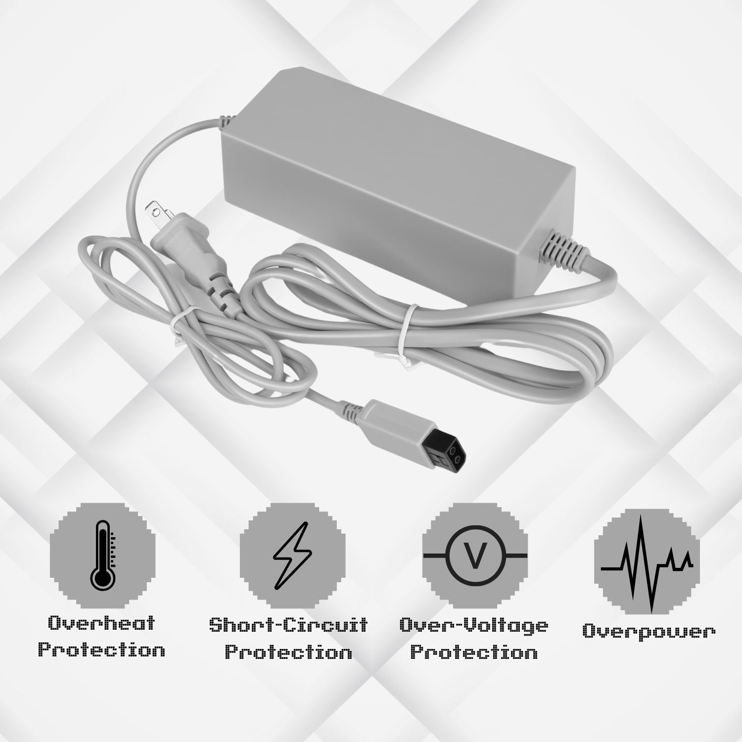 Wii Power Supply AC Adapter Replacement Charger Home Wall Travel Charging Cord Cable Accessories Kit for Nintendo Wii Gaming Console [Nintendo Wii]