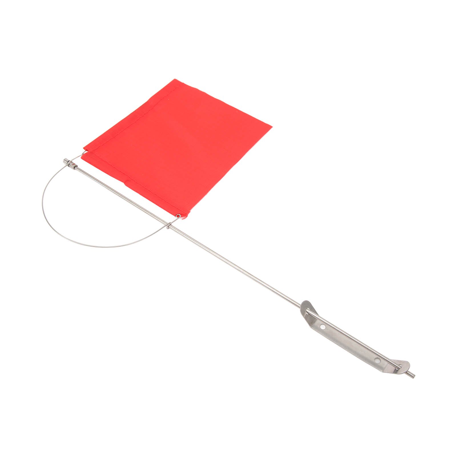 Wind Indicator Flag Monotypes Marine Mast Stainless Steel Red Boat for Sailboat Yacht 140x120mm / 5.51x4.72 in