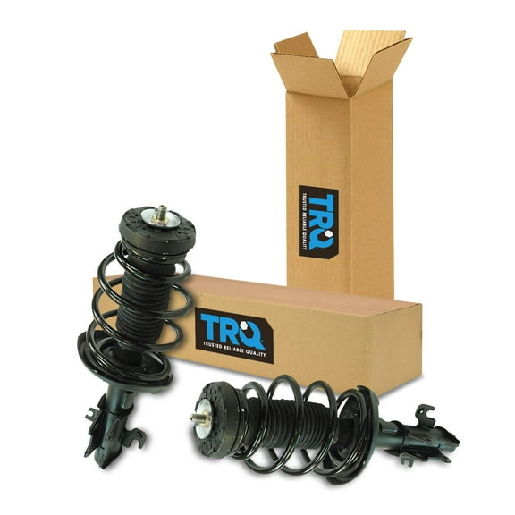 TRQ Front Strut & Coil Spring Assembly Set Driver & Passenger Sides Fits Select 10-12 Chevrolet Camaro