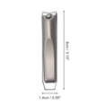thumbnail image 4 of Unique Bargains 1 Set Beautiful Box Slant Nail Clipper Kit Toenail Clippers Gradient Silver Tone, 4 of 6