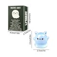 thumbnail image 2 of SDJMa Luminous Halloween Mini Positive Ghost Figurine, Glow in Dark Miniature Ghost Resin Statue with Positive Box for Halloween Basket Stuffer Home Office Table Decor, 1.1x0.9 inch, 1 Pc, 2 of 5