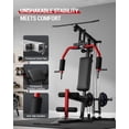 thumbnail image 6 of RONSHIN Home Gym Machine, 400 Lbs Home Gym Equipment with Pulley System,Full Body Workout Machine for Strength Training,Fit 1" & 2" Weight Plates (Not Includ), 6 of 8