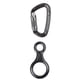 thumbnail image 1 of Dispositivo de seguridad Zulema Negro 35KN Mosquetón de aluminio Equipo de escalada en roca gris, 1 of 8
