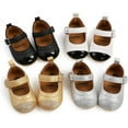 thumbnail image 6 of Baby Girl Shoes Non Slip Soft Sole PU Leather Infant Toddler Mary Jane Flats First Walker Crib Dress Oxford Shoes 3-18 Months, 6 of 7