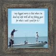 thumbnail image 2 of Fisherman's Prayer, Fishing Gifts, Beach, Boating or Fishing Decor, Picture Frame, 10x10 8503, 2 of 6