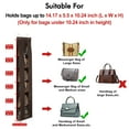 thumbnail image 6 of Lirex 2-Pack over-the-door 6-Tier Handbag Organizer, Foldable Oxford Closet Storage Rack, Dark Brown, 6 of 6