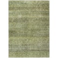thumbnail image 2 of HomeRoots 605762 8 x 10 ft. Artichoke Green, Brown & Gray Striped Washable Indoor & Outdoor Rectangle Area Rug, 2 of 5