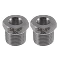 thumbnail image 1 of Unique Bargains 304 Accesorios de tubería de acero inoxidable 3/8"Machos x 1/8"Hembras BSPT Reductor Hexagonal 2 Pcs, 1 of 7