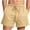 Khaki ①, variant on Chiccall Mens Lightweight Cotton Shorts for Men Trendy Summer 2026 Casual Beach Drawstring Elastic Waist Plus Size Shorts with Deep Pockets